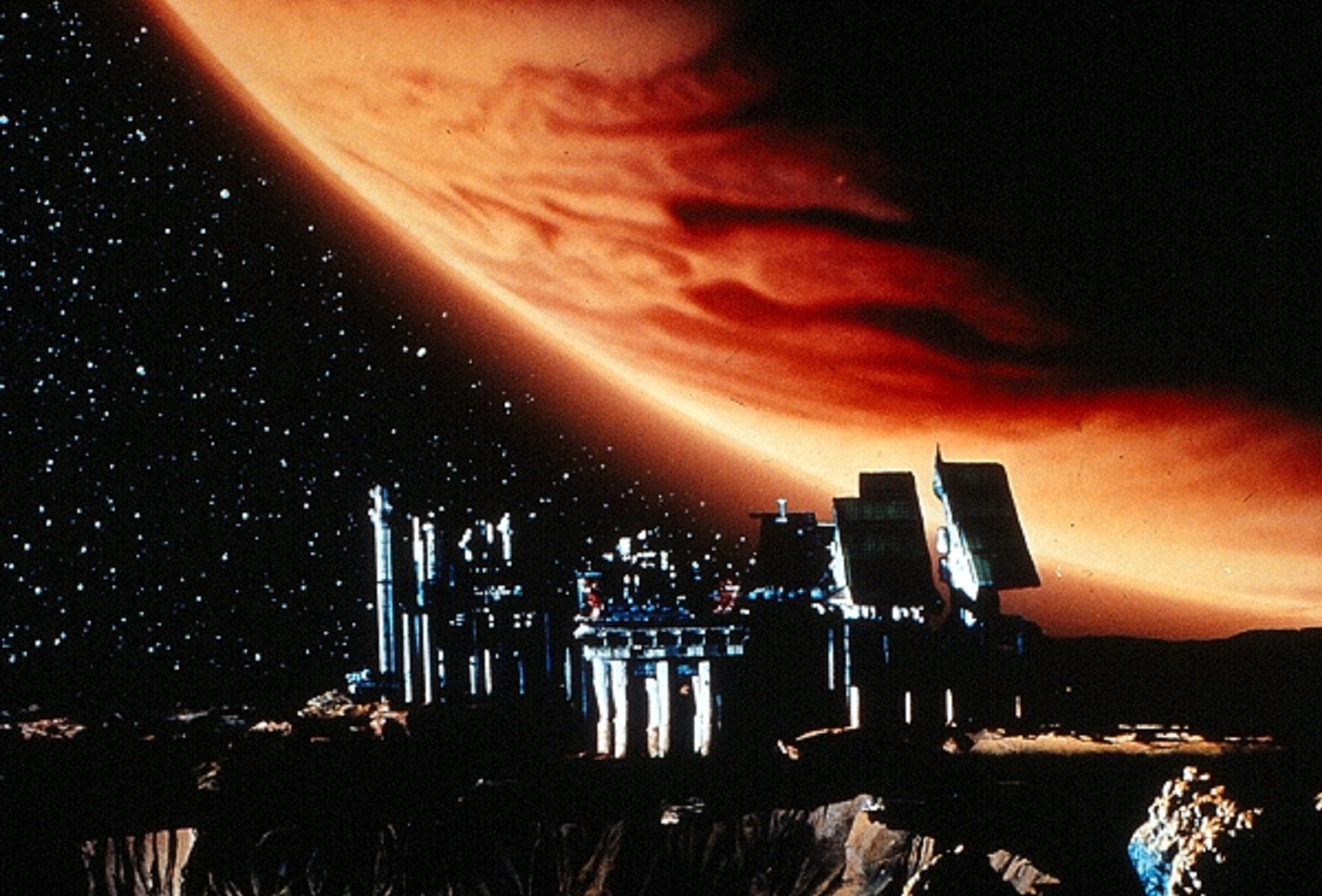 Con-Am 7 station on Jupiter's moon Io in Outland (1981)