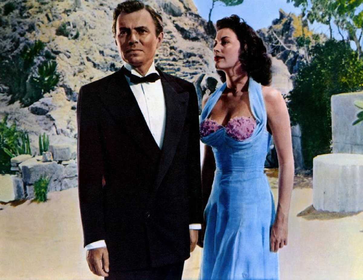 Hendrick van der Zee (James Mason) and Pandora Reynolds (Ava Gardner) in Pandora and the Flying Dutchman (1951)