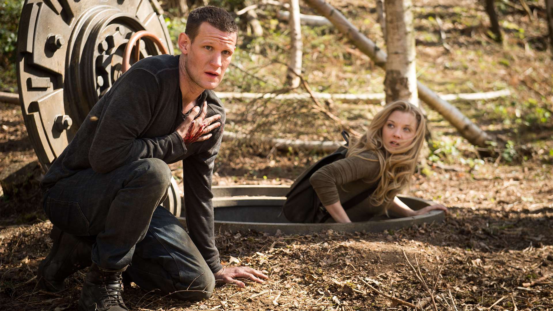 Matt Smith and Natalie Dormer in Patient Zero (2018)