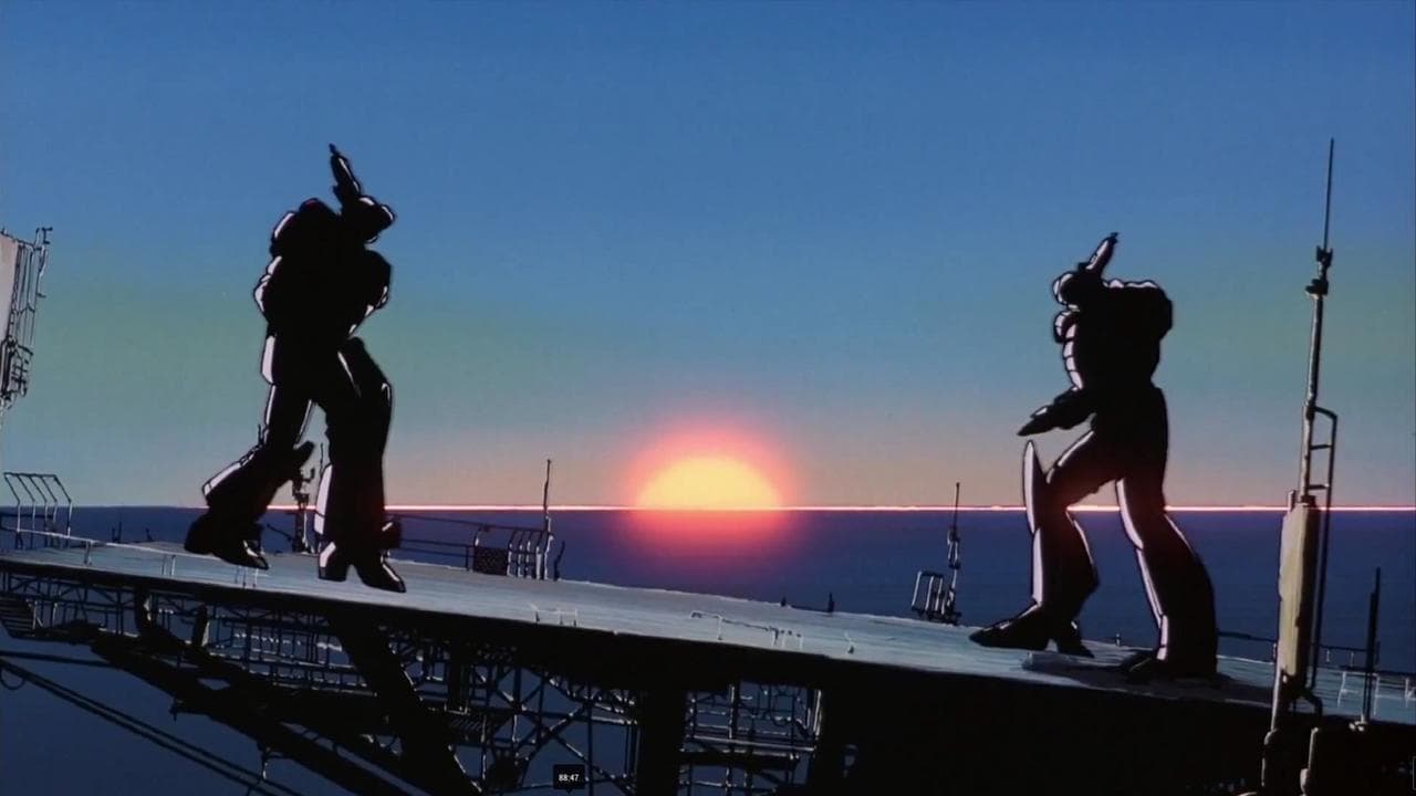 Giant robots amok in Patlabor: The Mobile Police (1989)