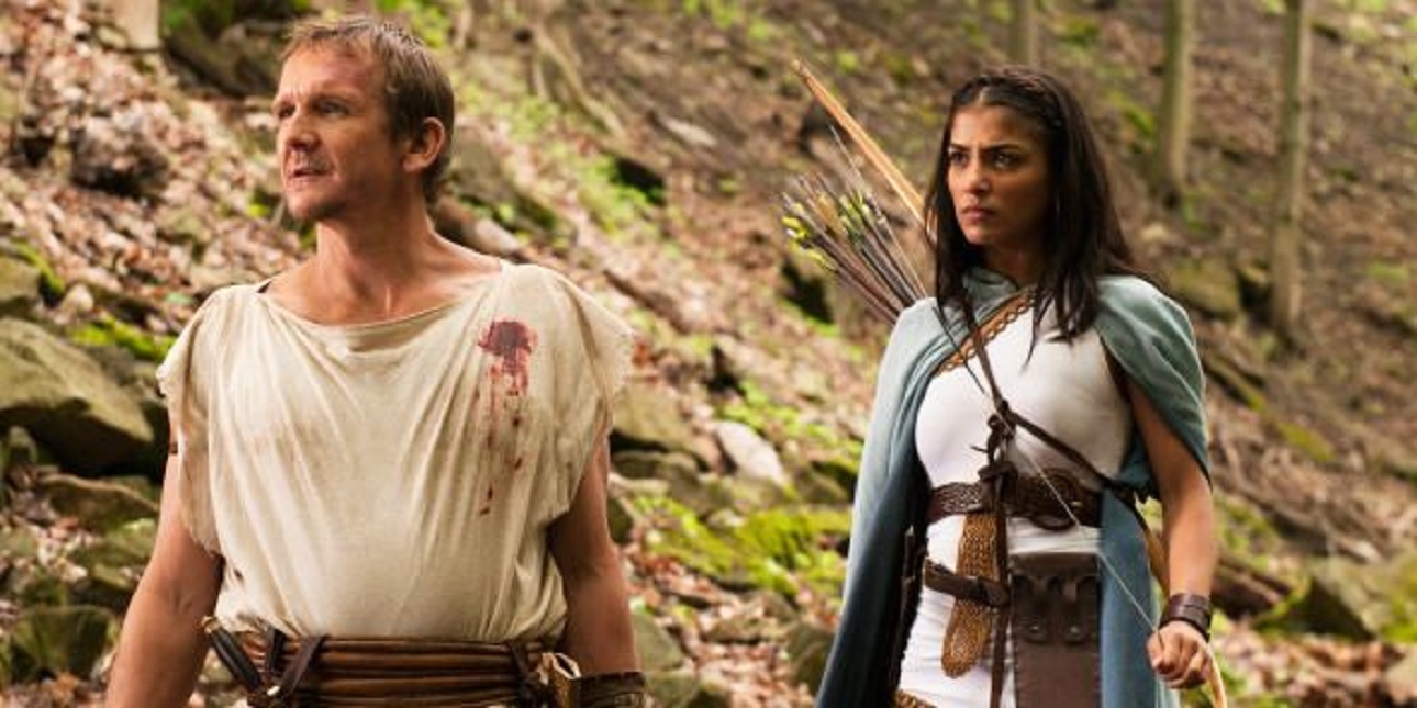 Bellaros (Sebastian Roche) and Philony (Nazneen Contractor) in Pegasus vs. Chimera (2012)