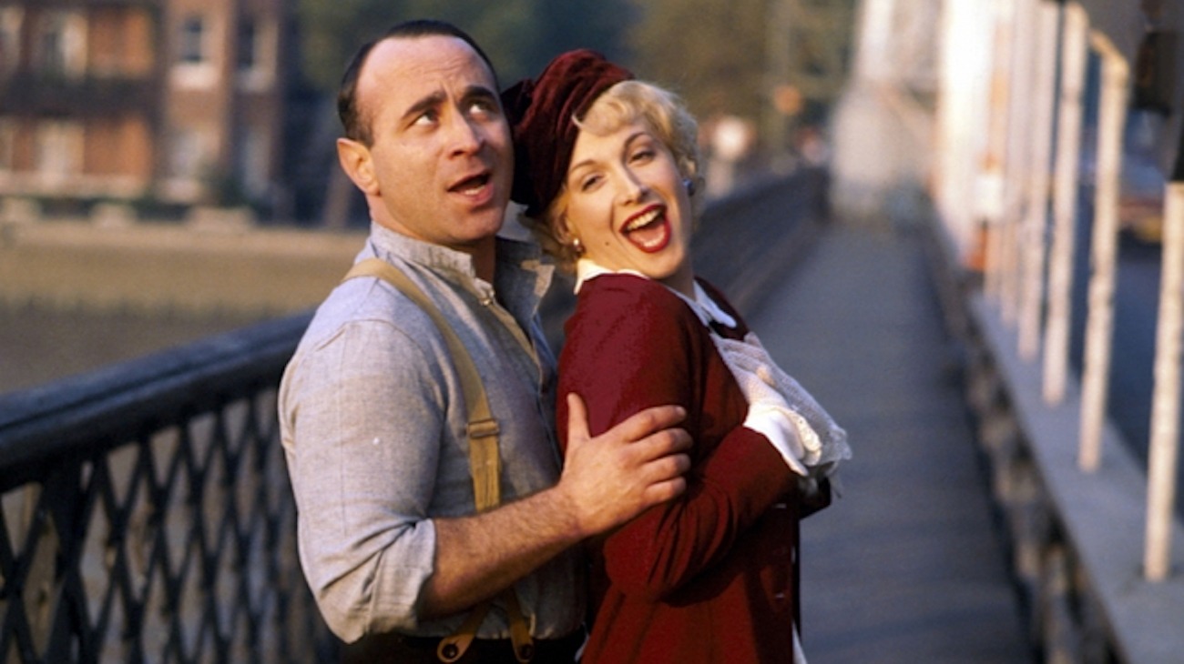 Bob Hoskins and Cheryl Campbell burst into lip-synched song in Pennies from Heaven (1978)