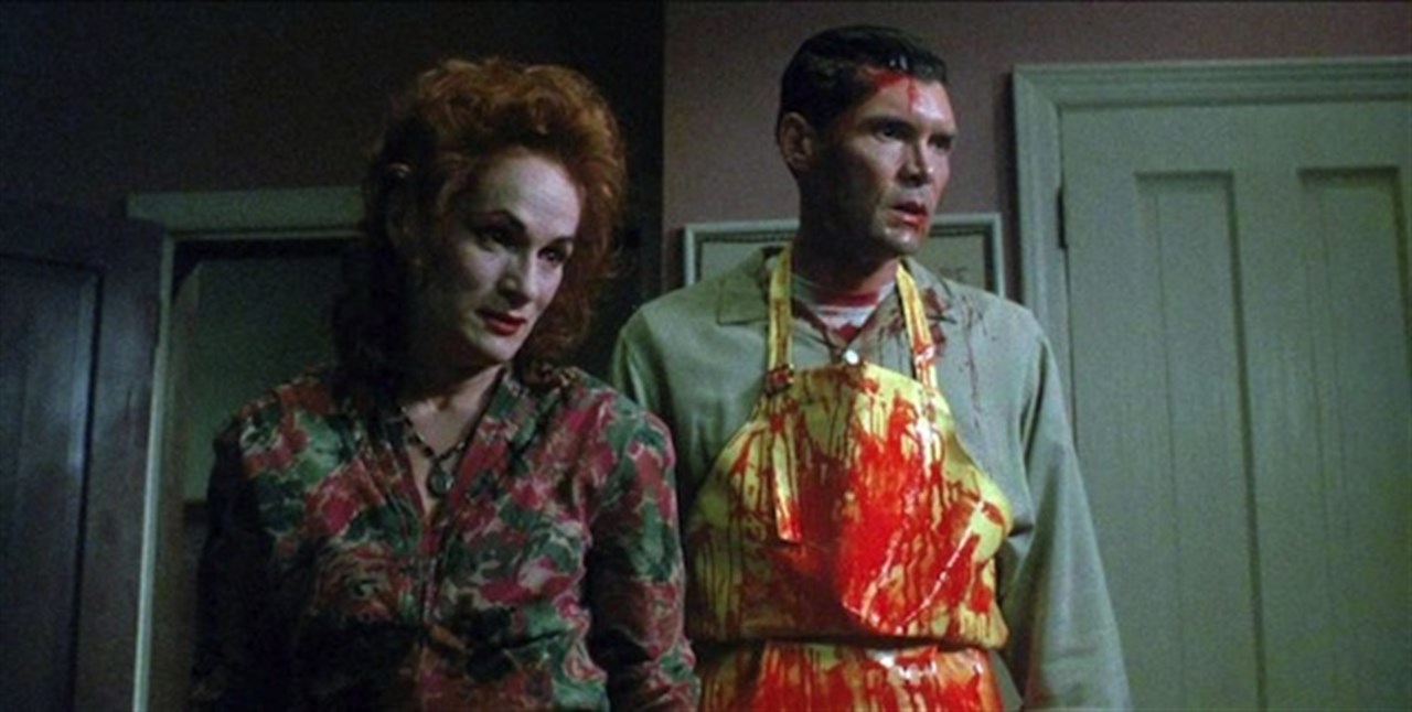 The two landlords - Woman (Wendy Robie) and Man (Everett McGill) in The People Under the Stairs (1991)