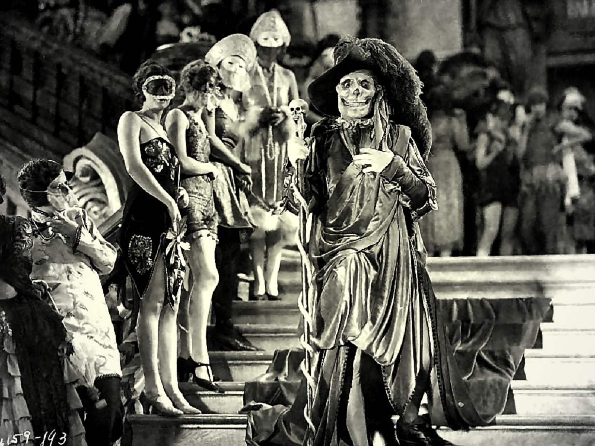 The Phantom's appearance as the Red Death in The Phantom of the Opera (1925)