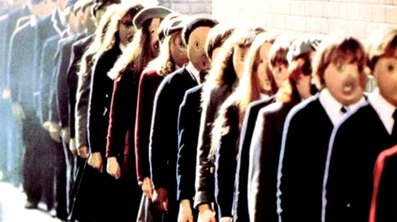 School children in Pink Floyd - The Wall (1982)