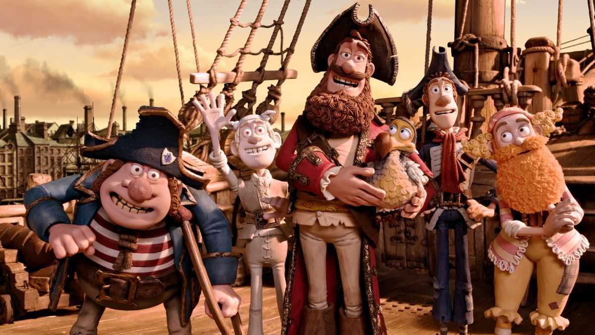 The pirate crew in The Pirates Band of Misfits (2012)