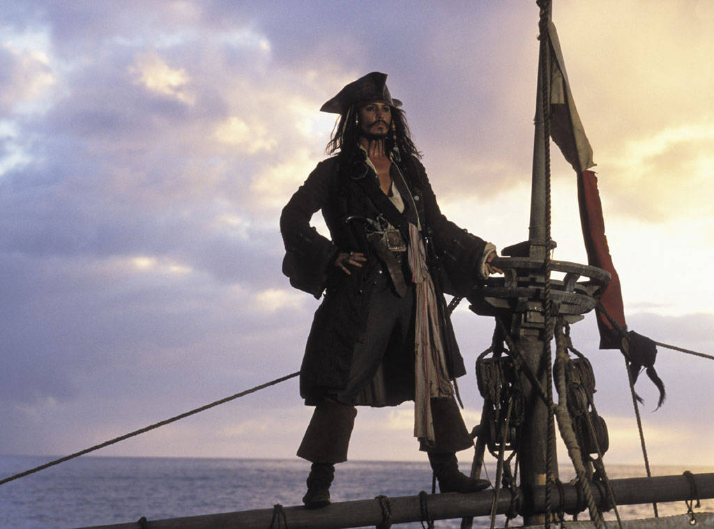 Johnny Depp as Captain Jack Sparrow in Pirates of the Caribbean: The Curse of the Black Pearl (2003)