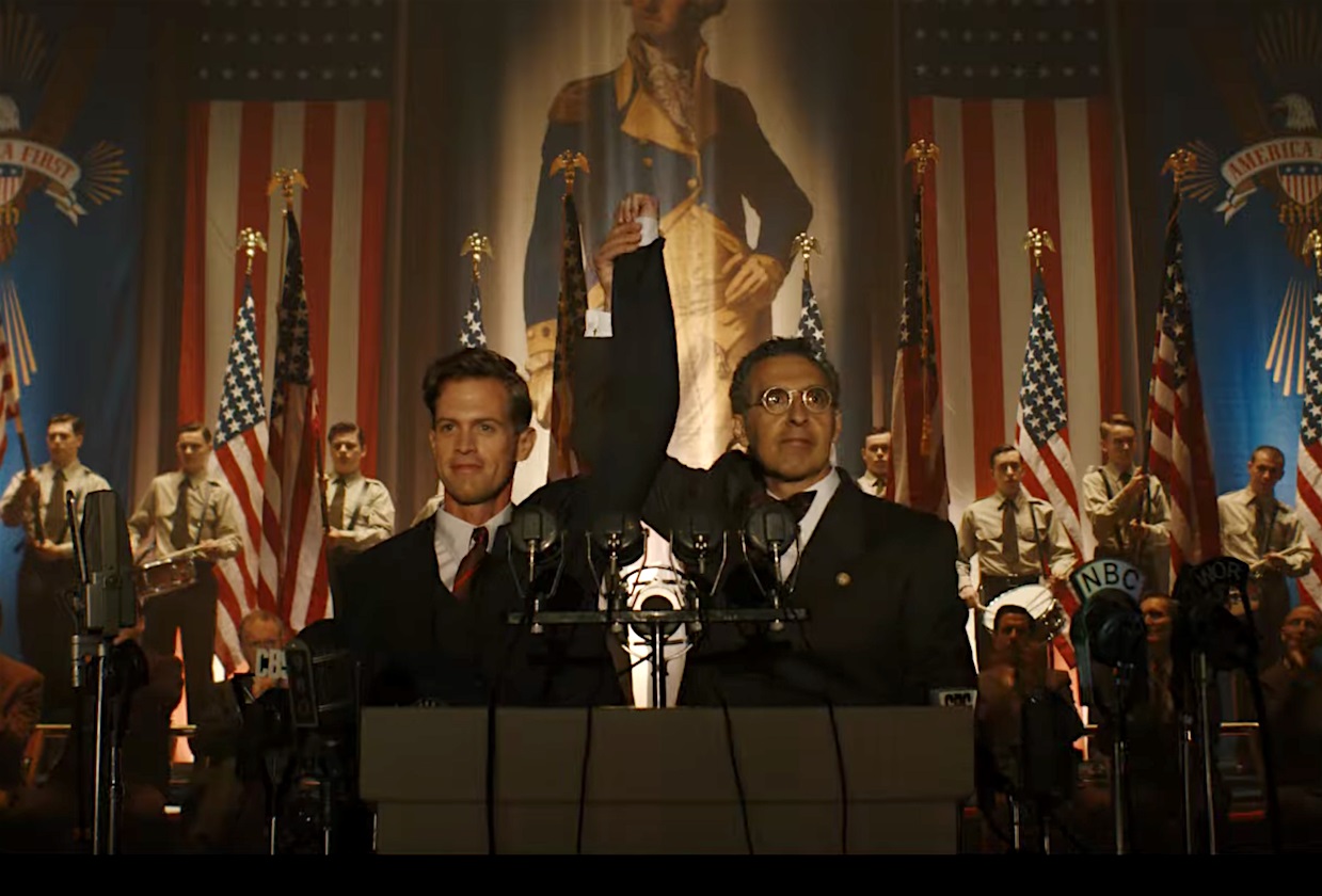 Charles Lindbergh (Ben Cole) and Rabbi Lionel Bengelsdorf (John Turturro) in The Plot Against America (2020)