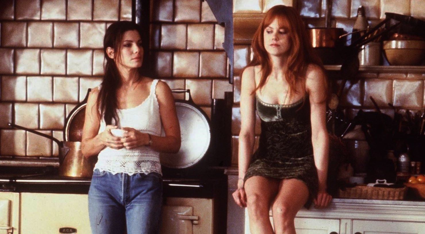 Sandra Bullock and Nicole Kidman as sisters from a family of witches in Practical Magic (1998)