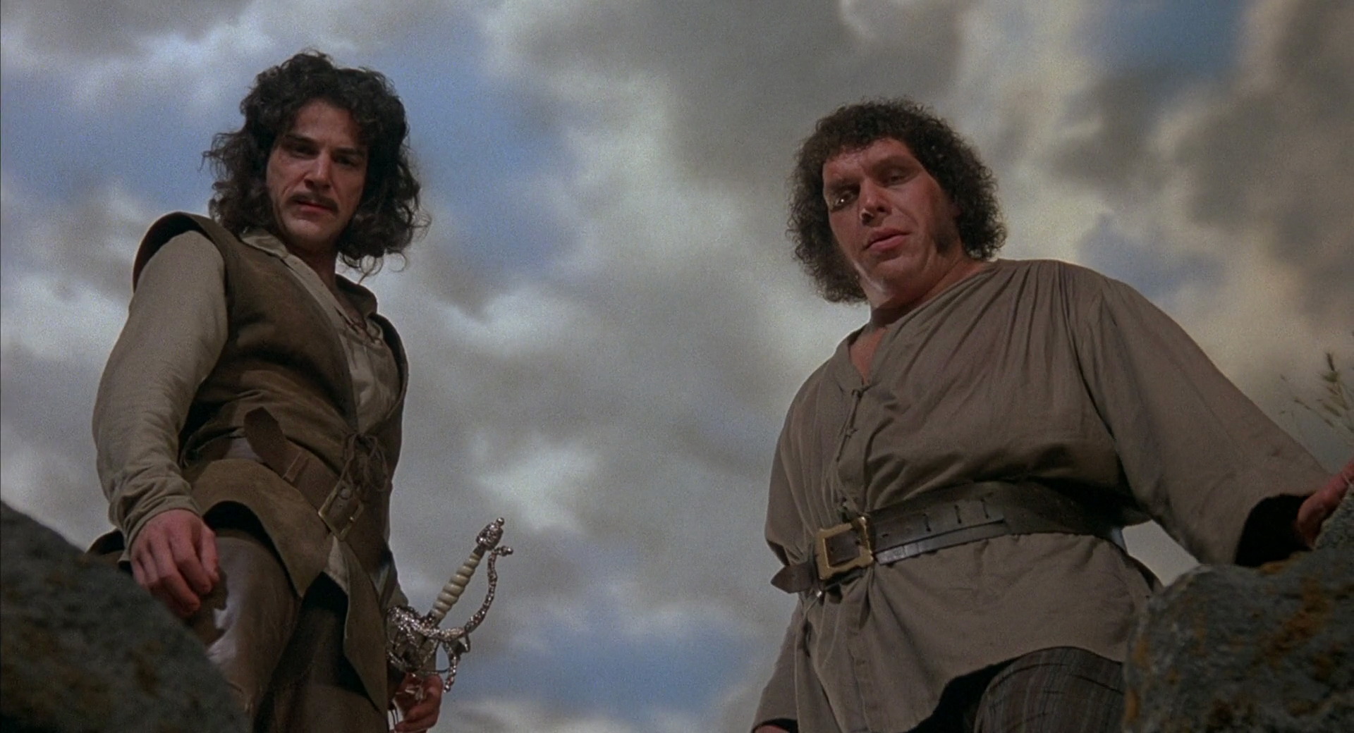 (l to r) Inigo Montoya (Mandy Patinkin) and Fezzik (Andre the Giant) in The Princess Bride (1987)