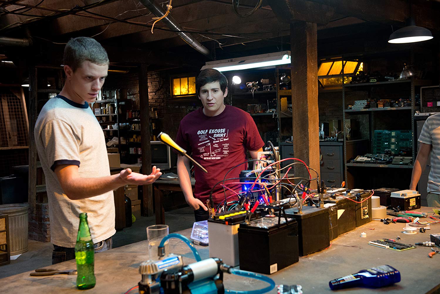 Jonny Weston, Sam Lerner in Project Almanac (2015)