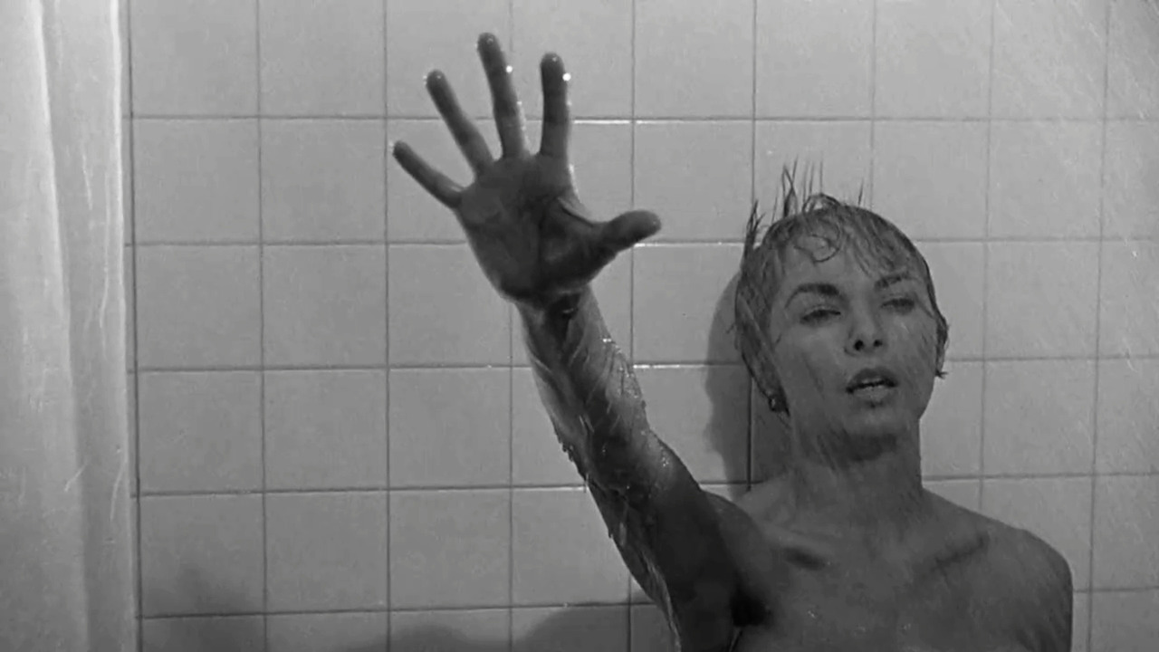 The classic scene - Janet Leigh's last moments in Psycho (1960)