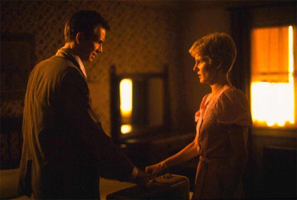 Romance for Norman Bates (Anthony Perkins) in the form of former nun Diana Scarwid in Psycho III (1986)