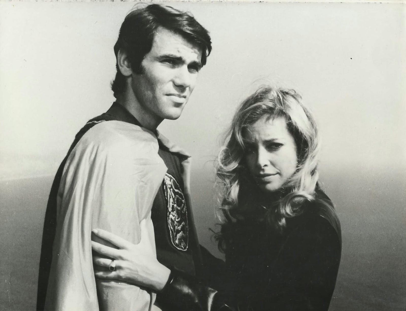 Walter George Alton as The Pumaman with Sydne Rome in The Pumaman (1980)