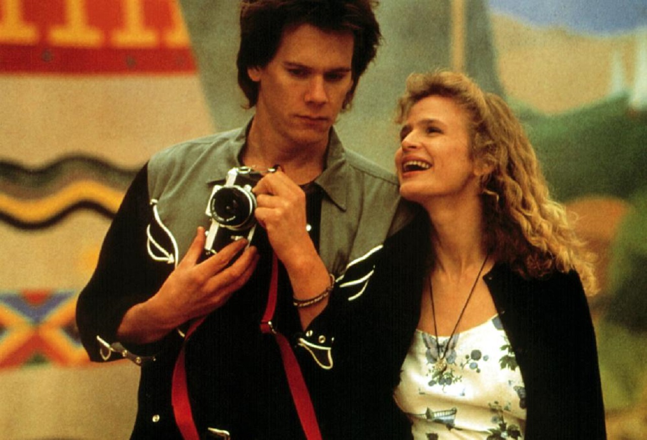 Kevin Bacon and Kyra Sedgwick as a firestarting couple in Pyrates (1991)