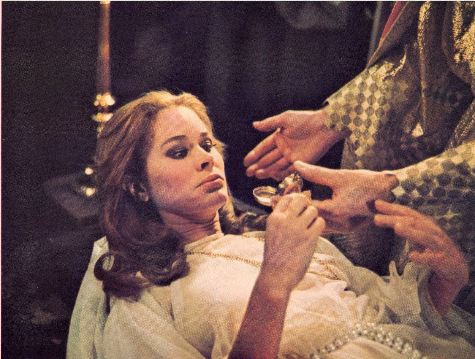 Karen Black in the midst of occult rituals in The Pyx (1973)