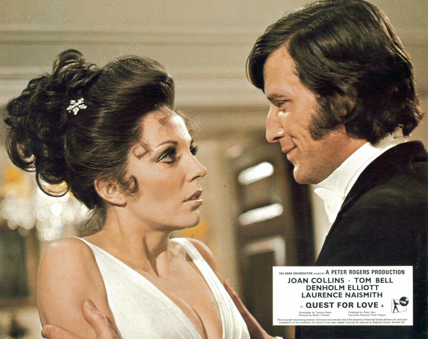 Physicist Tom Bell and his alternate world wife Joan Collins in Quest for Love (1971)