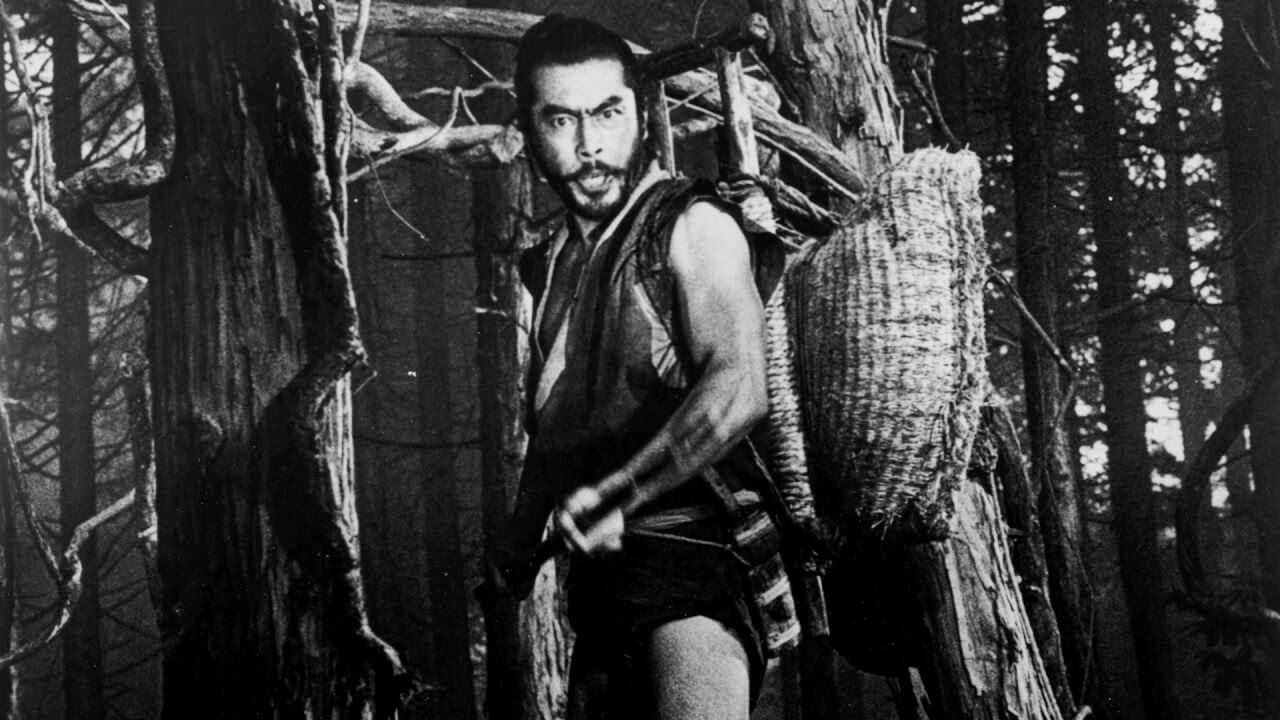 Toshiro Mifune as the samurai Tajomaru in Rashomon (1950)
