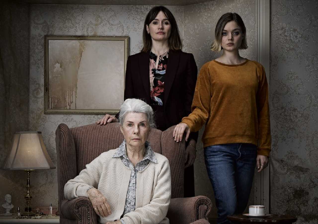 Grandmother Robyn Nevin, mother Emily Mortimer and daughter Bella Heathcote in Relic (2020)