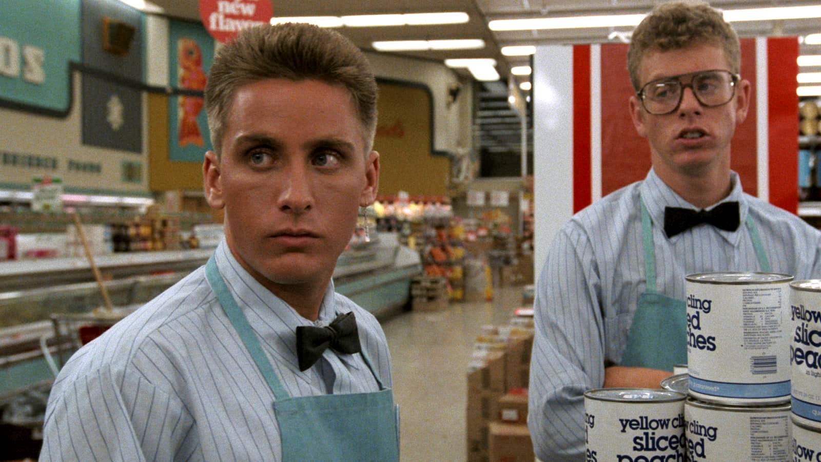 Emilio Estevez and Zander Schloss in Repo Man (1984)