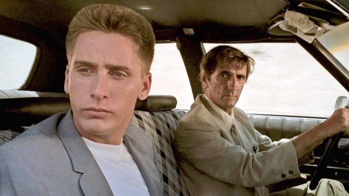 Otto Maddox (Emilio Estevez) and Bud (Harry Den Stanton) in Repo Man (1984)