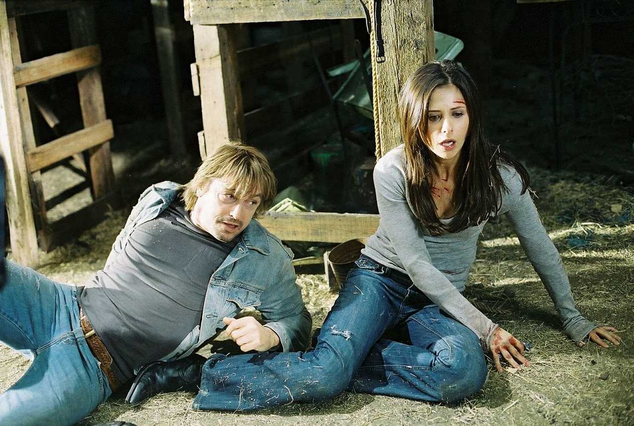 Peter O'Brien and Sarah Michelle Gellar in The Return (2006)