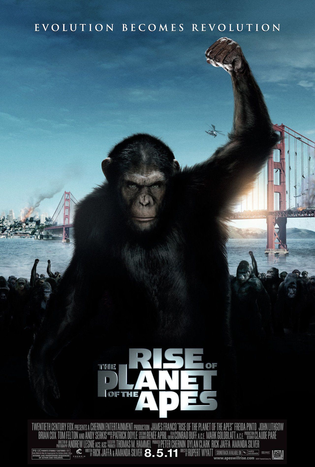 2011 Rise Of The Planet Of The Apes