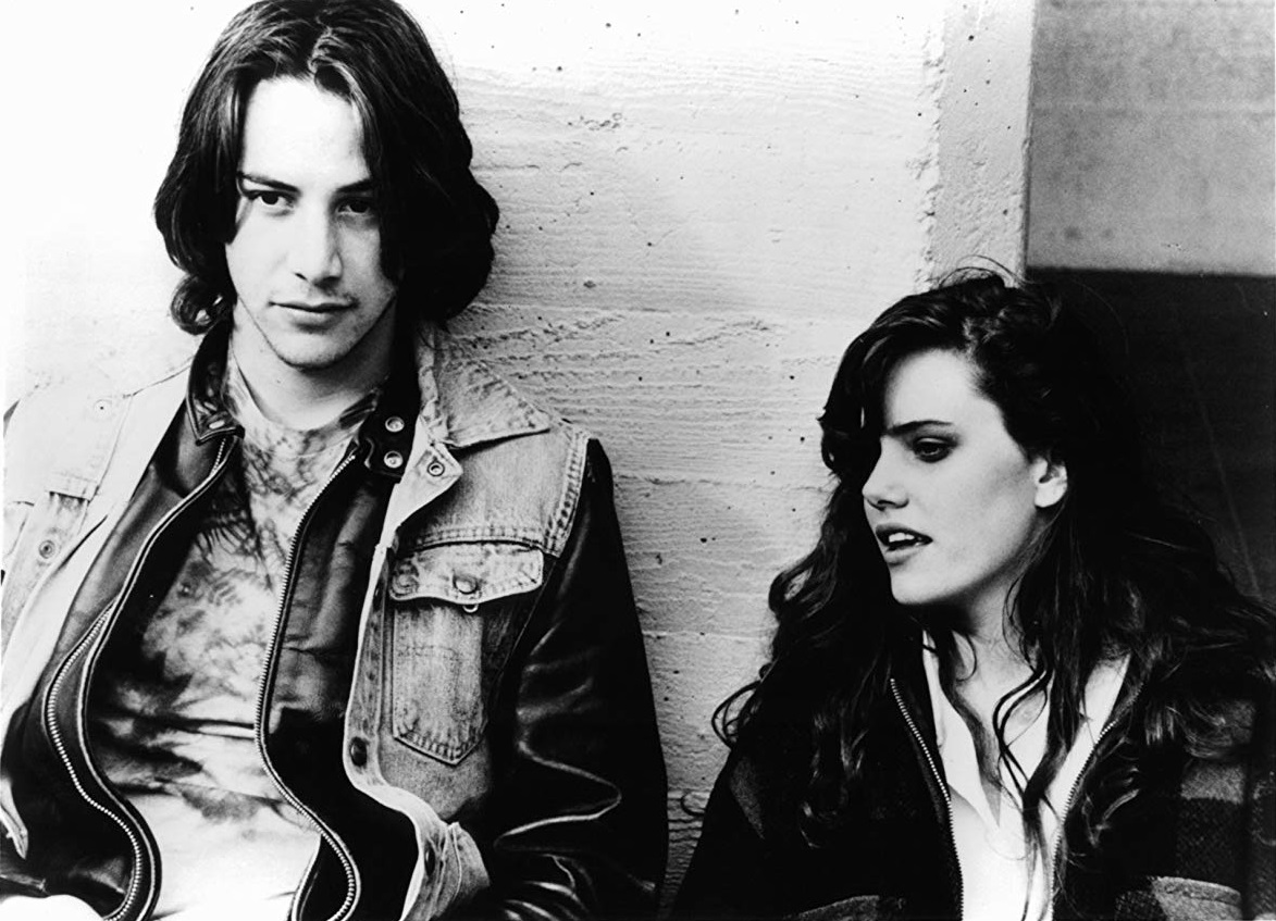 Keanu Reeves and Ione Skye in River's Edge (1986)