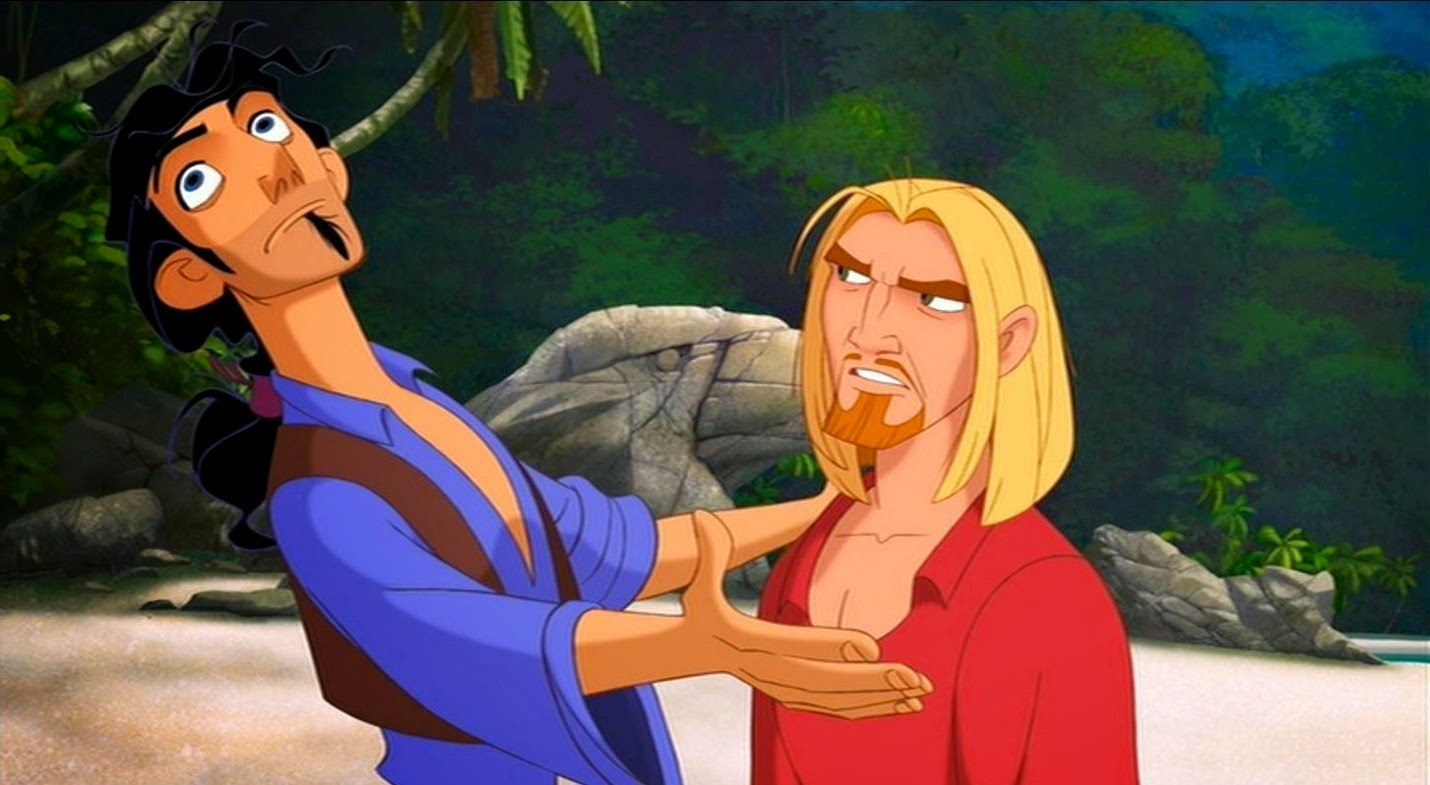 (l to r) Spanish rogues Tulio (voiced by Kevin Kline) and Miguel (voiced by Kenneth Branagh) in The Road to El Dorado (2000)