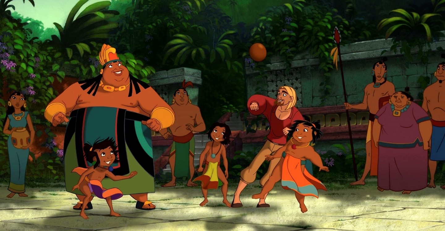 A family friendly version of Aztec culture - here in the midst of a game of soccer in The Road to El Dorado (2000)