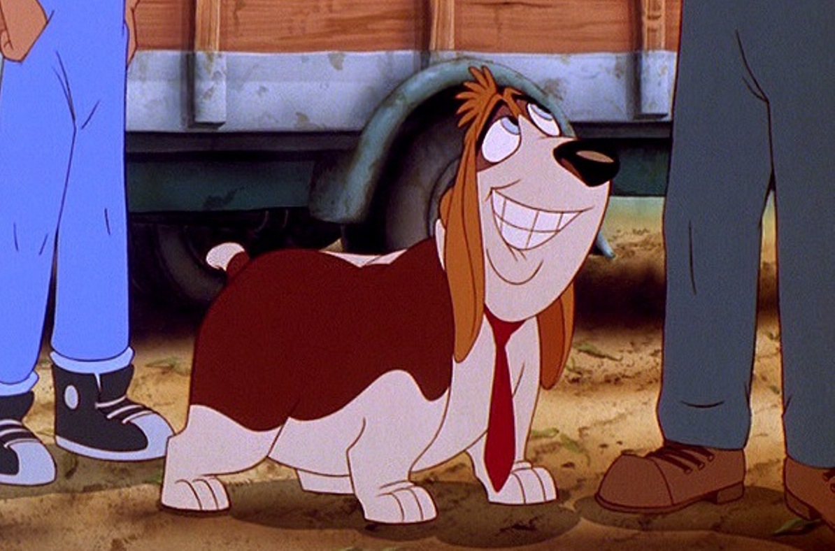Rover Dangerfield (voiced by Rodney Dangerfield who also writes and produces the film)