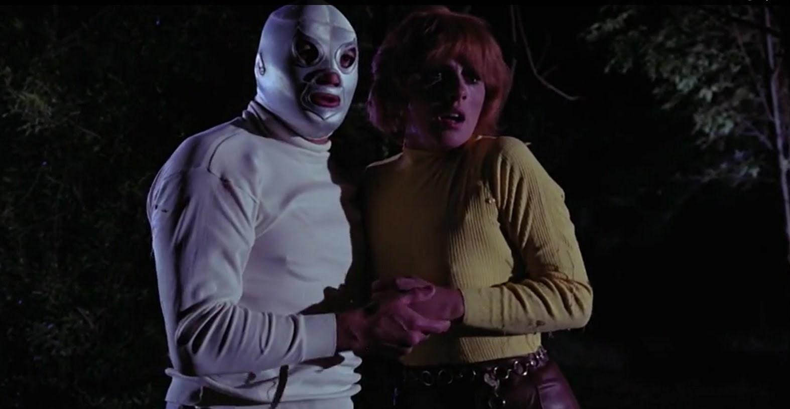 Santo and Ariel set out in search of Frankenstein's daughter in Santo vs Frankenstein's Daughter (1972)