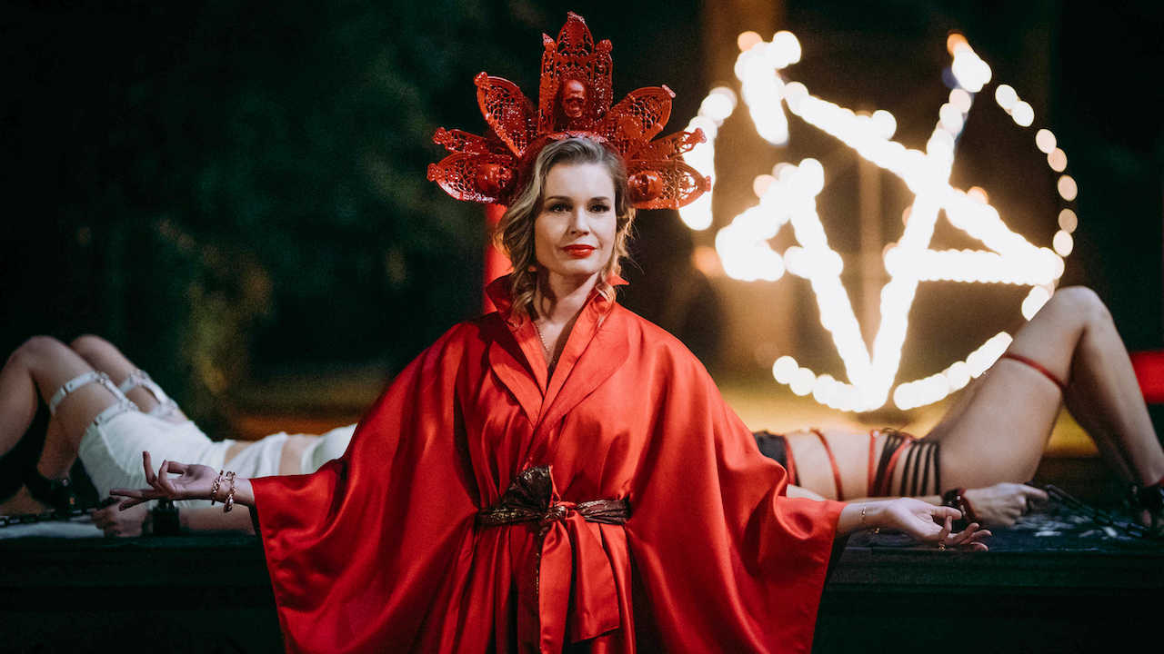 Rebecca Romijn as Danica Ross in Satanic Panic (2019)