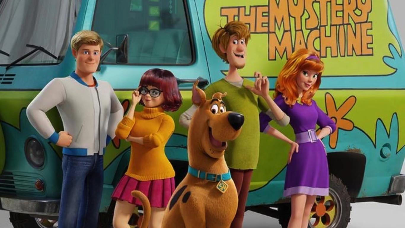 The Mystery Inc team - Fred, Velma, Scooby-Doo, Shaggy and Daphne in Scoob! (2020)