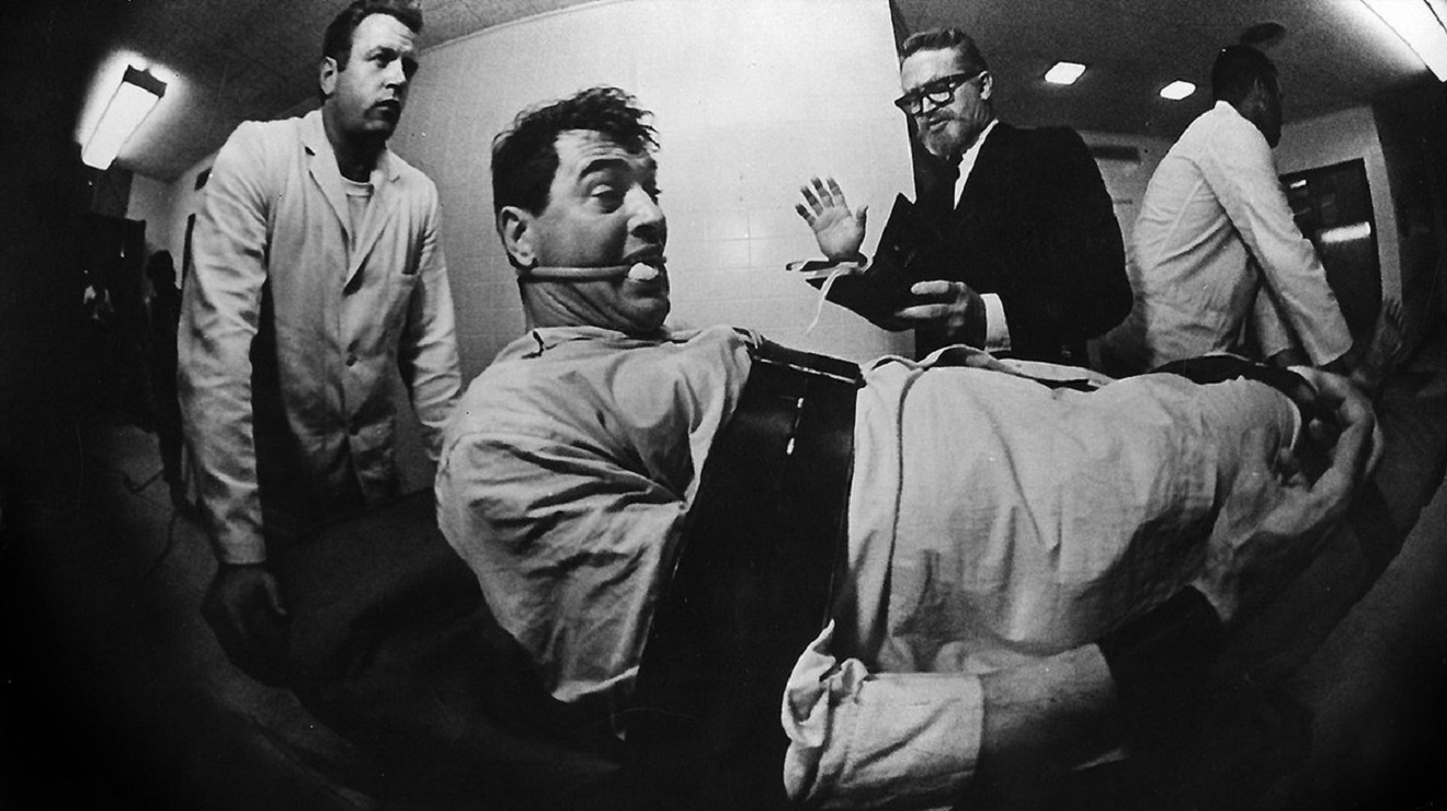 Rock Hudson is taken back to surgery in the incredibly bleak final scene in Seconds (1966) - an example of James Wong Howe's experimental cinematography that was nominated for an Academy Award