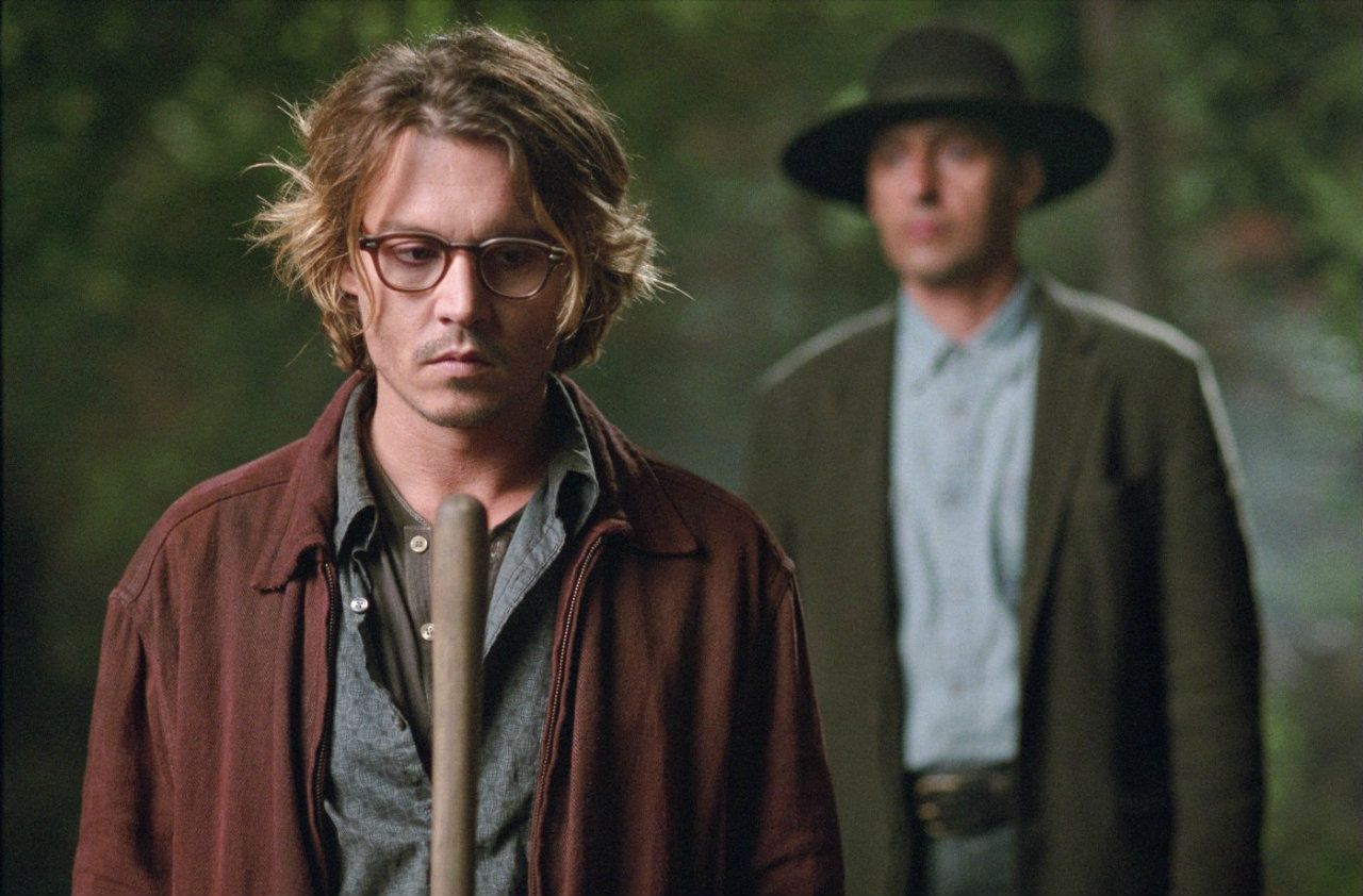 Johnny Depp, John Turturro in Secret Window (2004)