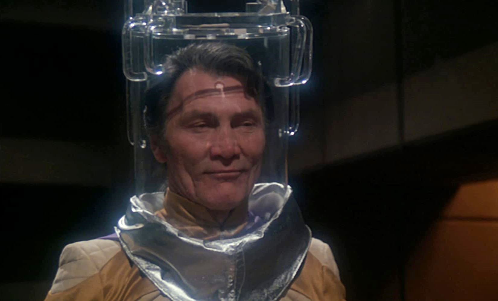 Jack Palance as intergalactic dictator Omus in The Shape of Things to Come (1979)