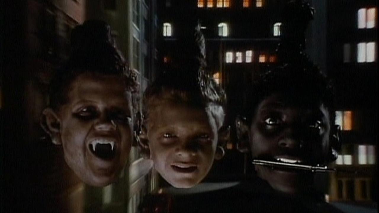 The three shrunken heads - (l to r) Bo Sharon, Aeryk Egan, Darris Love in Shrunken Heads (1994)