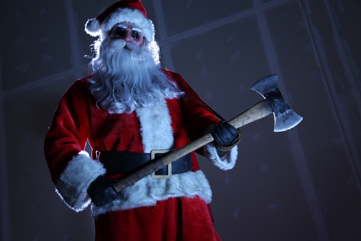 Psycho Santa with an axe in Silent Night (2012)