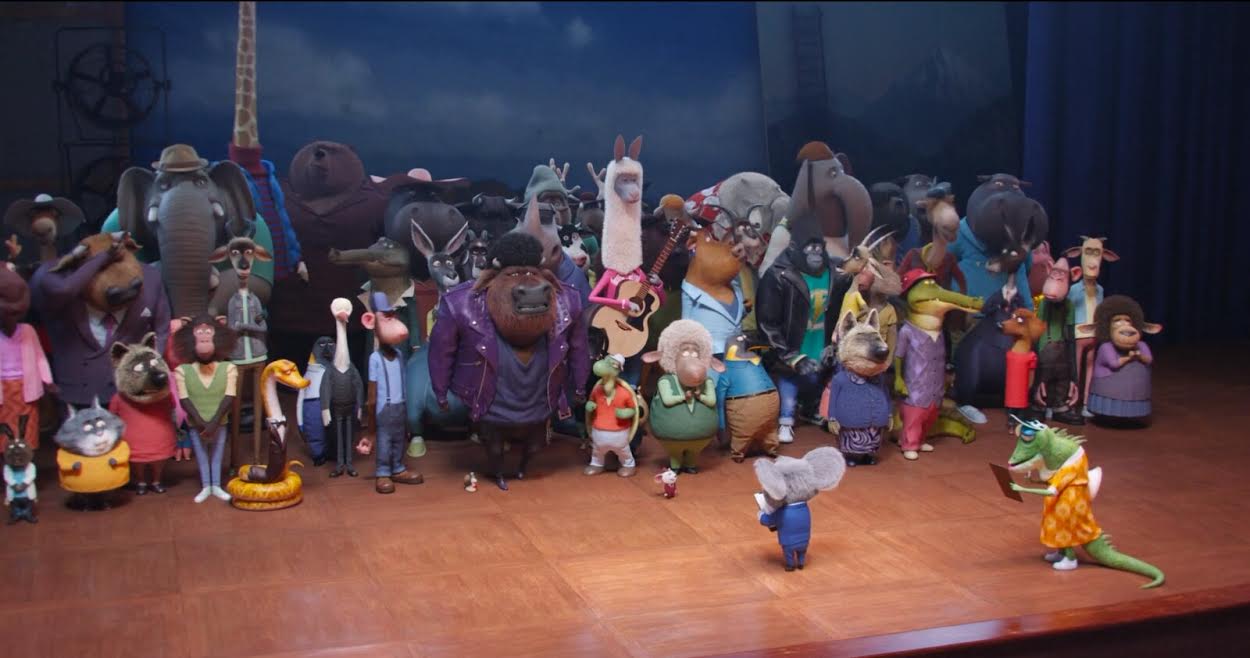 The animals are rehearsed for their stage debuts in Sing (2016)