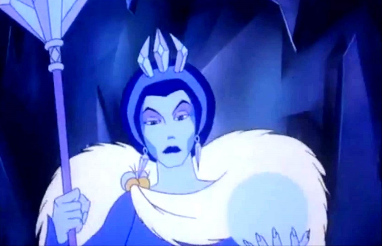 The Snow Queen (voiced by Helen Mirren) in The Snow Queen (1995)