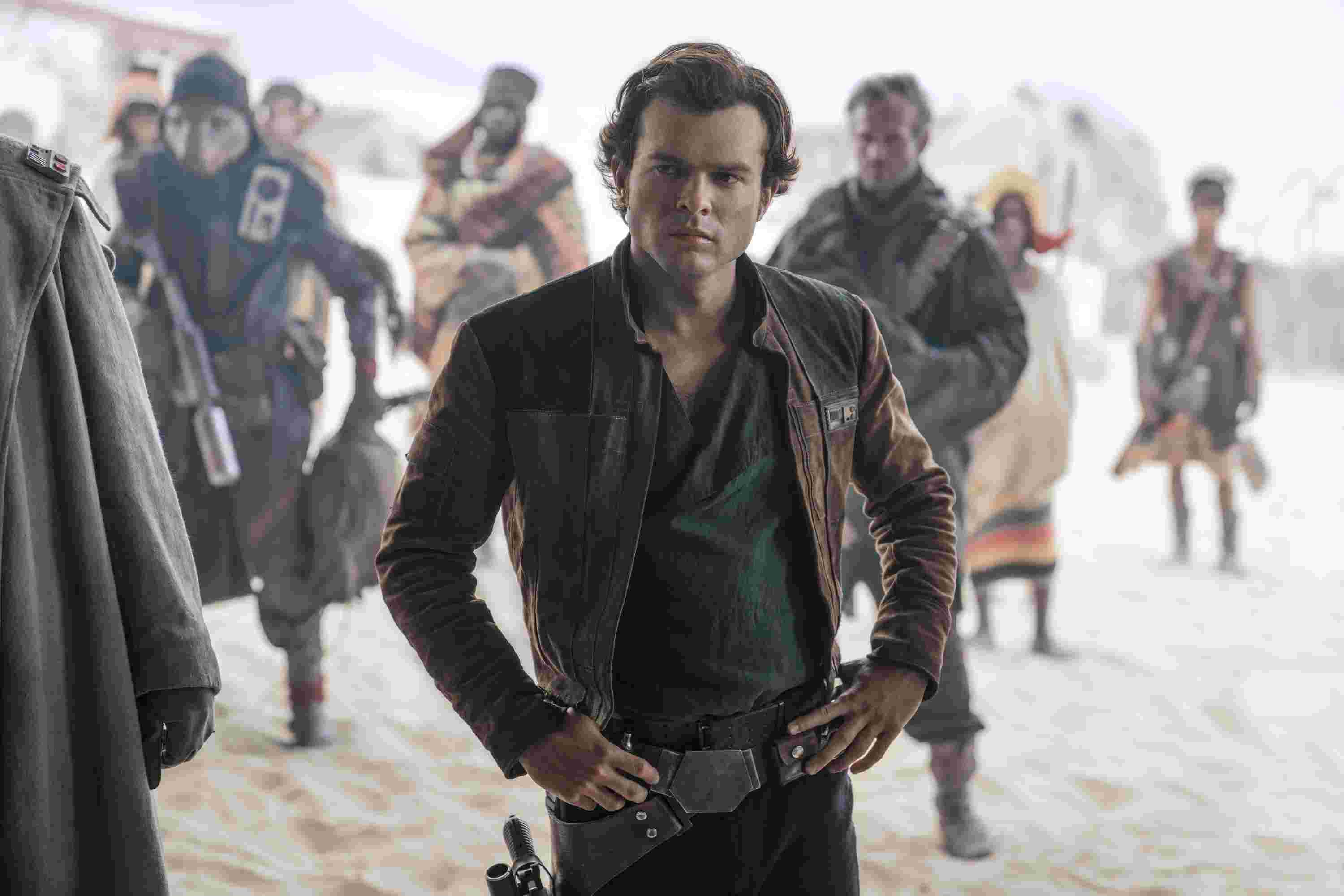 Alden Ehrenreich as the young Han Solo in Solo A Star Wars Story (2018)