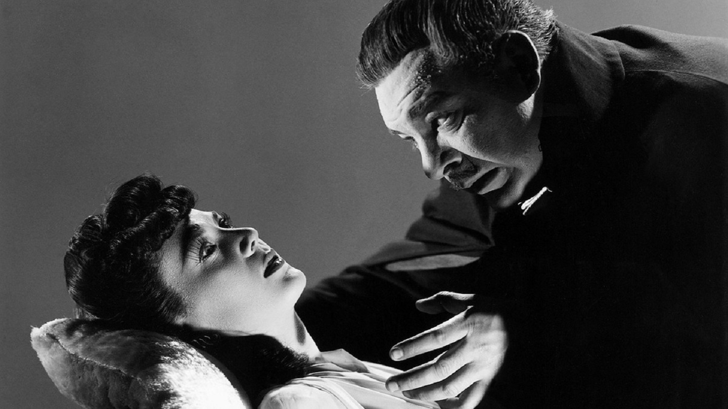 Dracula (Lon Chaney Jr) and Louise Albritton in Son of Dracula (1943)