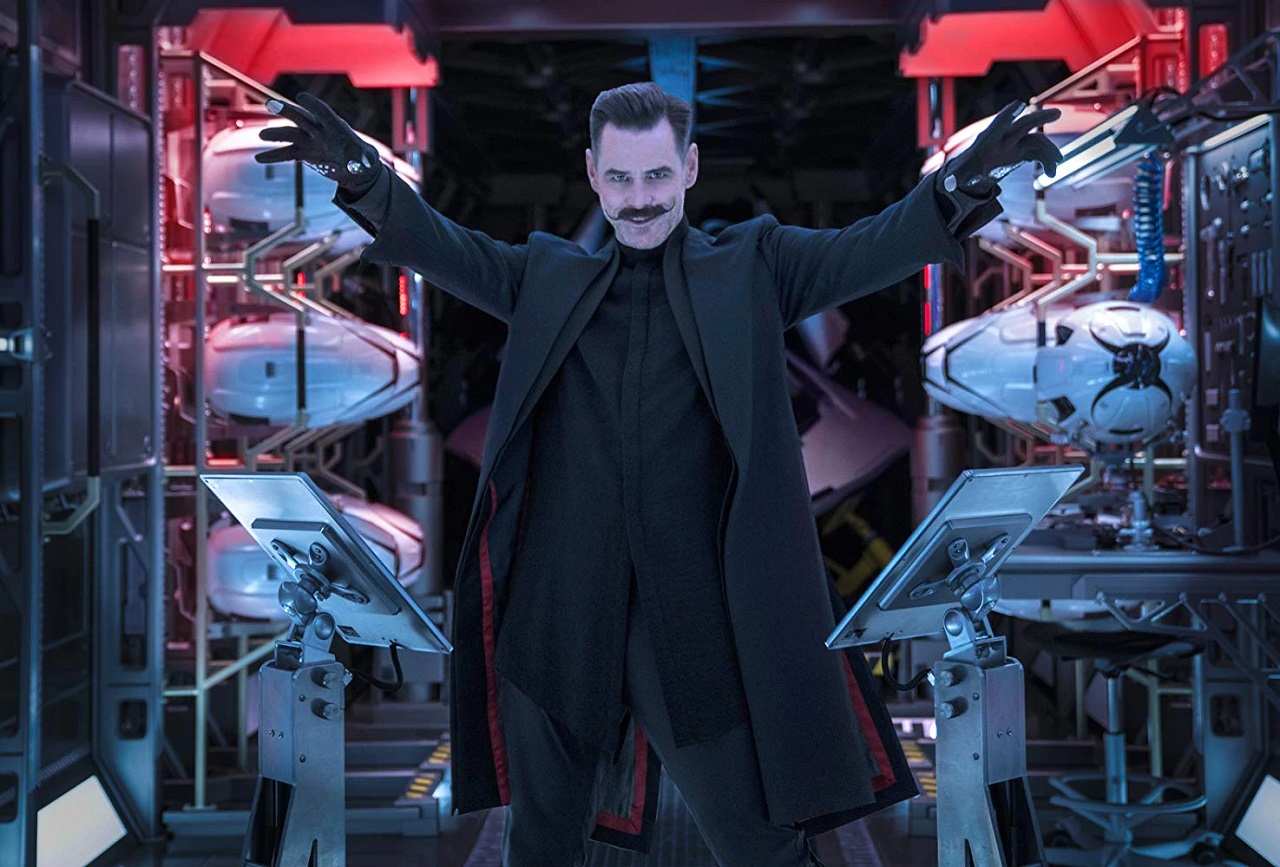 Jim Carrey as Dr Robotnik in Sonic the Hedgehog (2020)