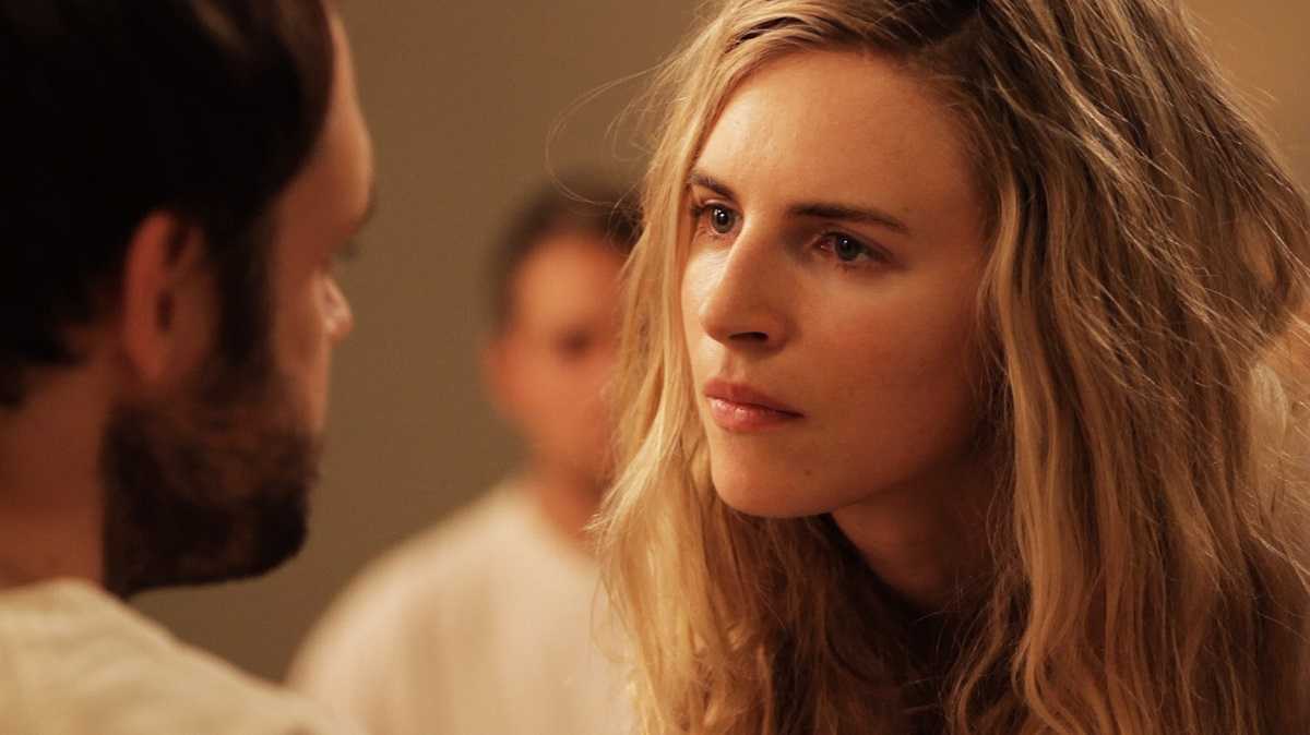 Brit Marling as the woman who may have come from the future in Sound of My Voice (2011)