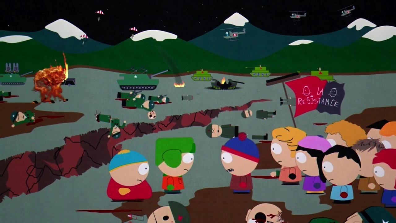 The war with Canada in South Park: Bigger Longer and Uncut (1999)