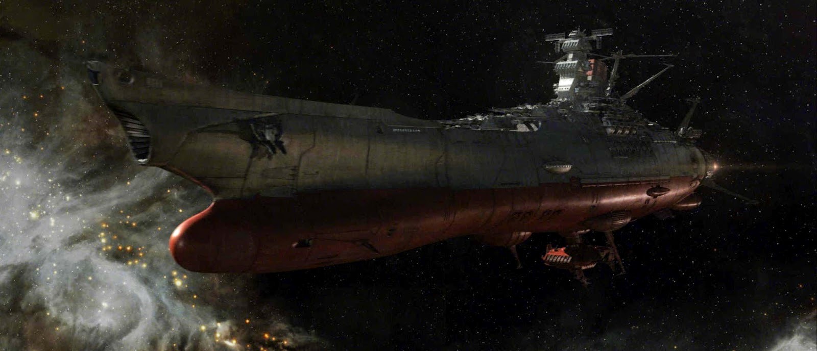 The Yamato on its interstellar journey in Space Battleship Yamato (2010)