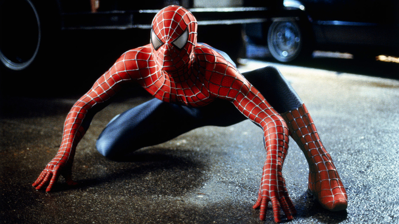 Tobey Maguire as Spider-Man in Spider-Man (2002)