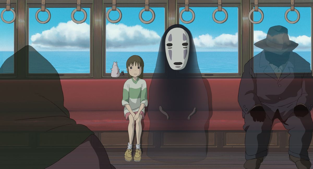 Sen and No-Face in Spirited Away (2001)