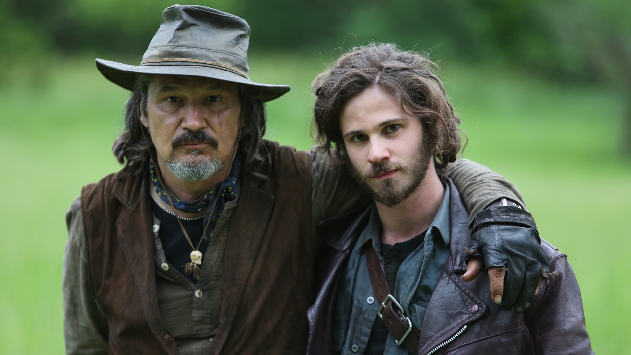 Mister (Nick Damici) and Martin (Connor Paolo) in Stake Land II (2016)